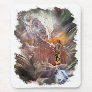 Mousepad Vignette noturno do casamento indiano americano