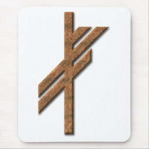 Mousepad Viking runk - sorte - ferrugem