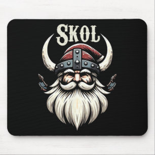 Mousepad Vikings Chapéu de Papai Noel Pijama de Natal Legal