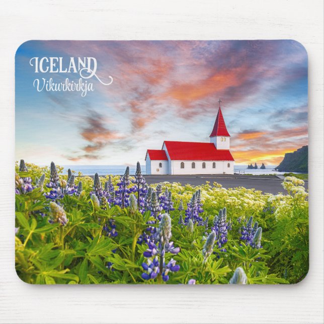 Mousepad Vikurkirkja, Islândia (Frente)