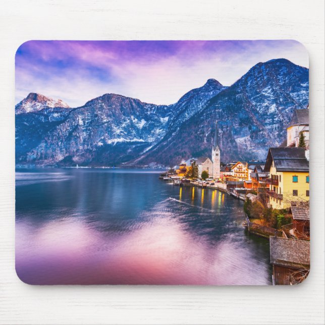 Mousepad vila Hallstatt Áustria  (Frente)