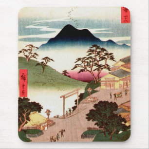 Mousepad Vila japonesa com montanha