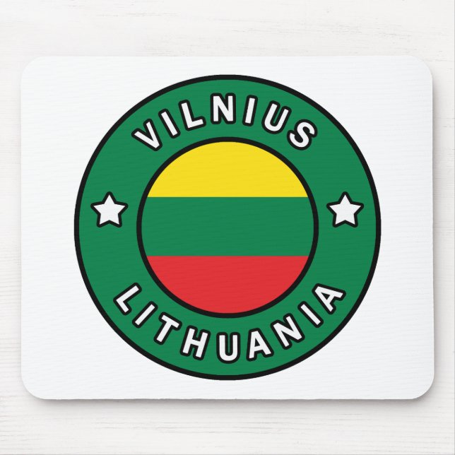 Mousepad Vilnius Lituânia (Frente)