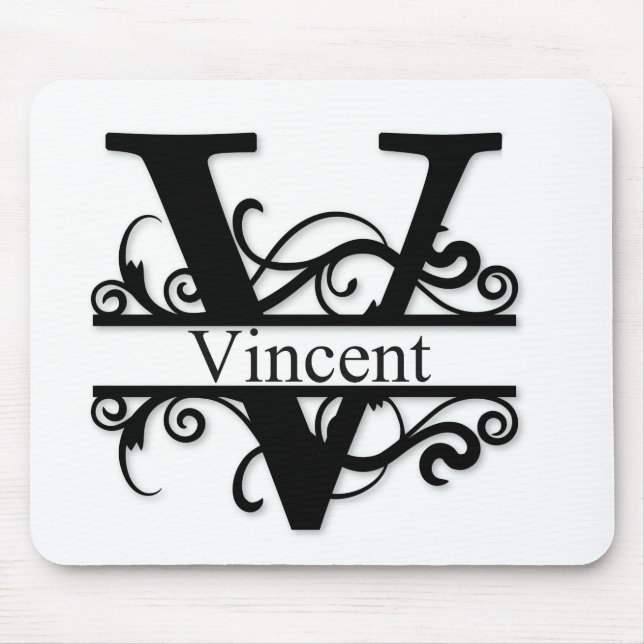 Mousepad Vincent V Monograma (Frente)