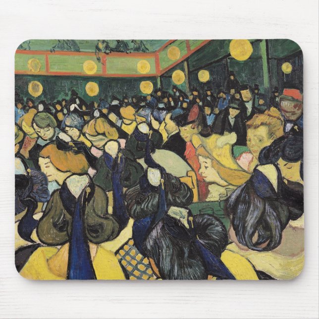 Mousepad Vincent van Gogh | a dança salão em Arles, 1888 (Frente)