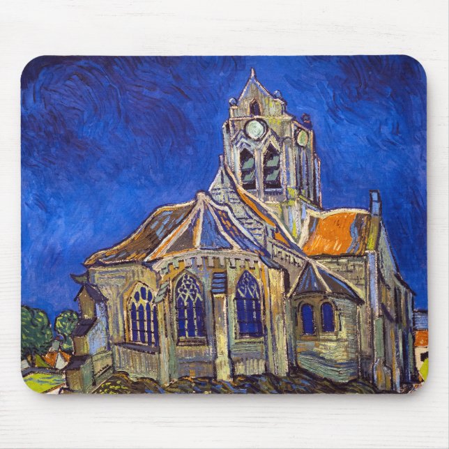 Mousepad Vincent van Gogh - A Igreja em Auvers (Frente)