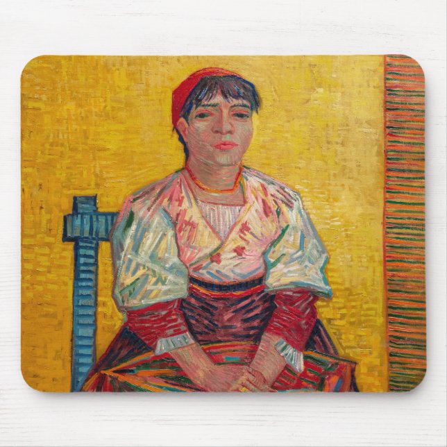 Mousepad Vincent Van Gogh - A Mulher Italiana (Frente)