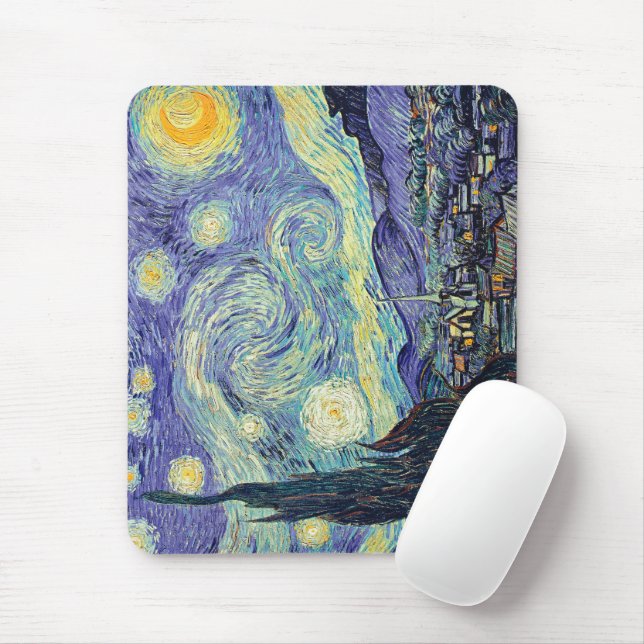 Mousepad Vincent Van Gogh. A Noite Estrelada (Com mouse)