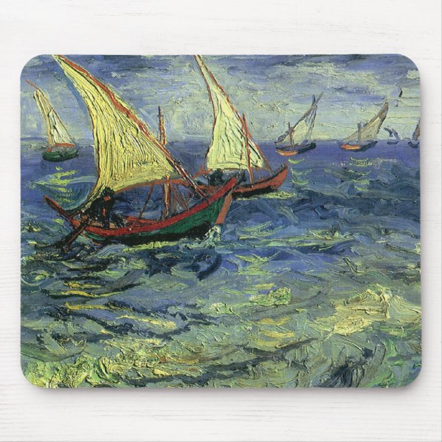 Mousepad Vincent van Gogh - A paisagem nas Saintes Maries (Frente)