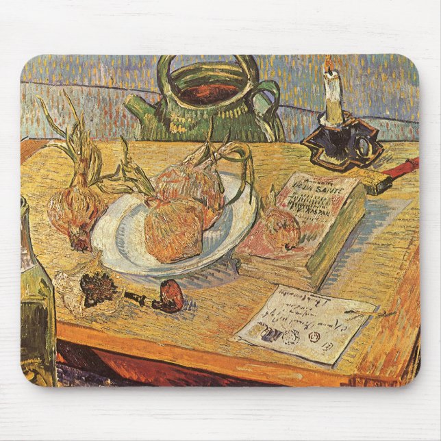 Mousepad Vincent van Gogh - A Vida Estática com o Conselho  (Frente)