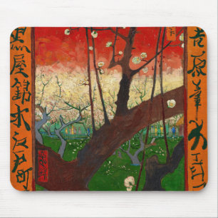 Mousepad Vincent van Gogh - Árvore de ameixa de flores