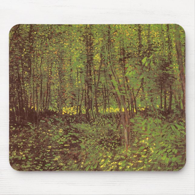 Mousepad Vincent van Gogh - Árvores e Sub-bosque (Frente)