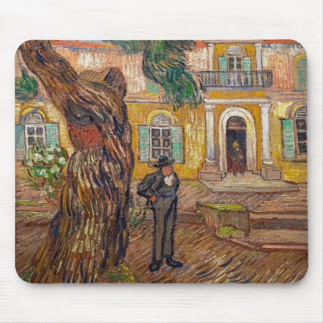 Mousepad Vincent Van Gogh - Asilo de Santo-Paul em Santo-Re (Frente)