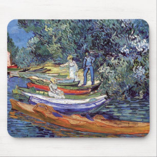 Mousepad Vincent Van Gogh - Barcos a Remo nas Margens do Oi