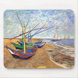 Mousepad Vincent Van Gogh - Barcos de Pesca na Praia