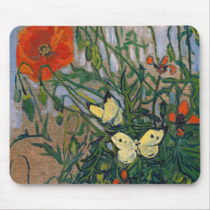Mousepad Vincent van Gogh - Borboletas e papagaios