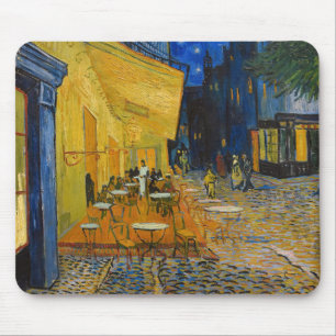 Mousepad Vincent van Gogh - Cafe Terrace à Noite