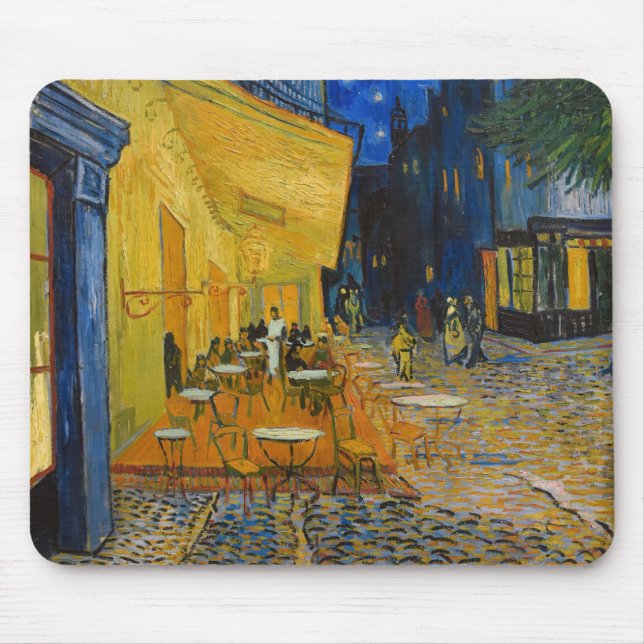 Mousepad Vincent van Gogh - Cafe Terrace à Noite (Frente)