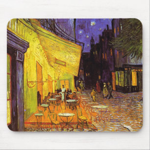 Mousepad Vincent Van Gogh Cafe Terrace À Noite Em Belas Art