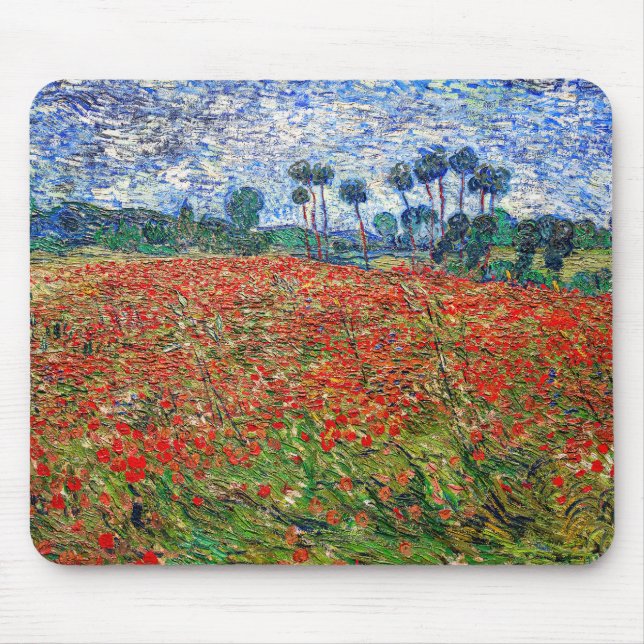 Mousepad Vincent van Gogh - Campo de Papoulas (Frente)