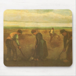 Mousepad Vincent van Gogh - Camponeses Plantando Batatas