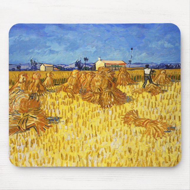 Mousepad Vincent van Gogh - Colheita na Provença (Frente)