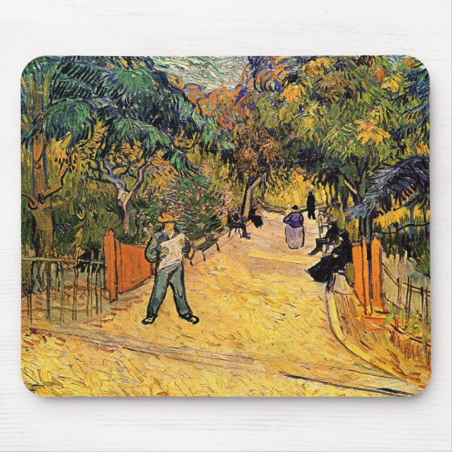 Mousepad Vincent van Gogh - Entrada do Parque Público, Arle (Frente)