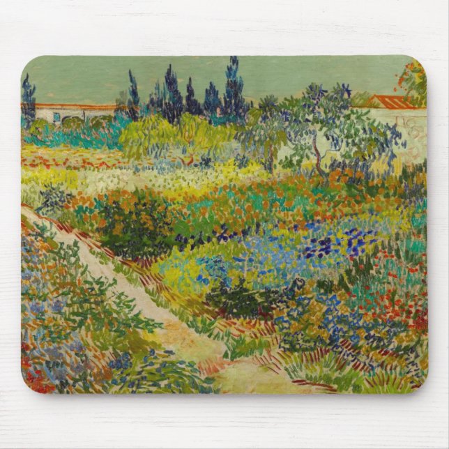 Mousepad Vincent Van Gogh Garden em Arles (Frente)
