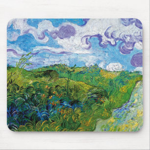 Mousepad Vincent Van Gogh - Green Wheat Fields In Auvers