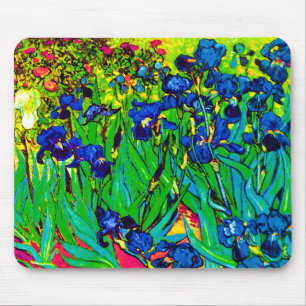 Mousepad Vincent Van Gogh - Íris - Amante de Flores Pop Art