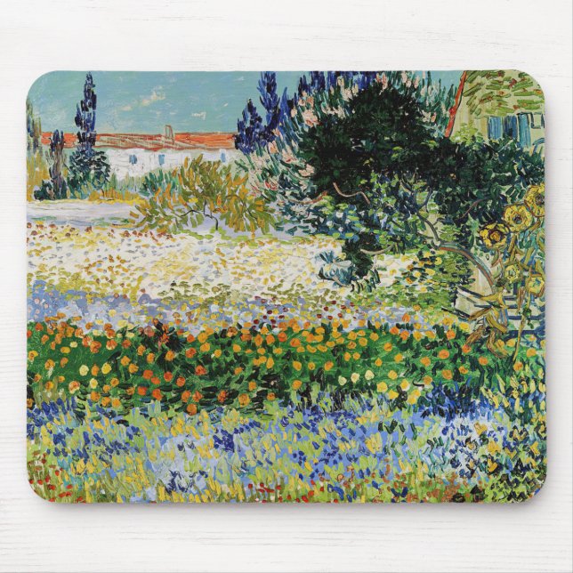Mousepad Vincent van Gogh - Jardim de Flores (Frente)