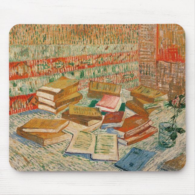 Mousepad Vincent van Gogh | Livros Amarelos, 1887 (Frente)