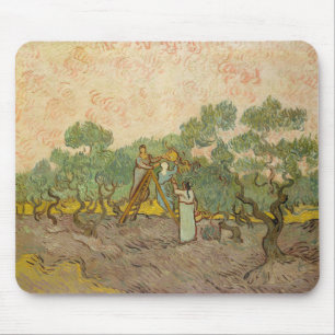 Mousepad Vincent van Gogh - Mulheres Escolhendo Azeitonas