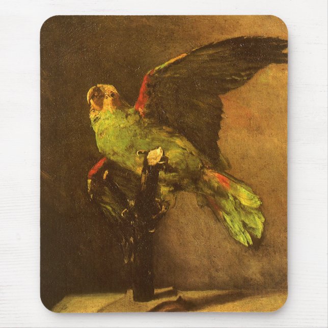 Mousepad Vincent van Gogh - Natureza Morta com Papagaio Ver (Frente)