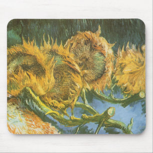 Mousepad Vincent van Gogh - Natureza Morta: Quatro Girassói