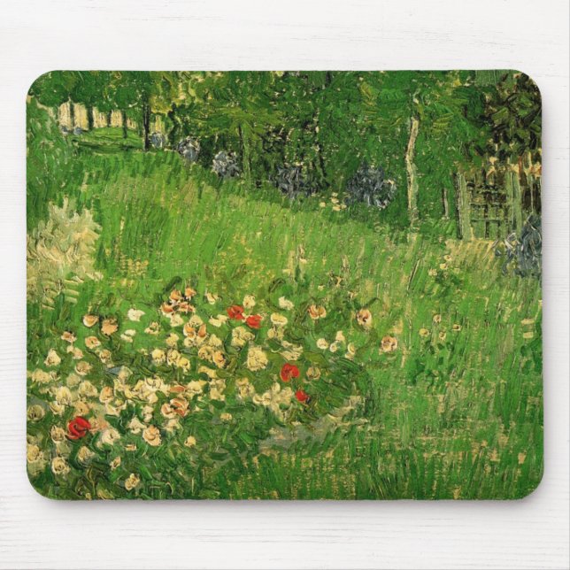 Mousepad Vincent van Gogh - O Jardim de Daubigny (Frente)