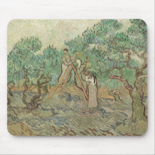 Mousepad Vincent van Gogh o pomar verde-oliva