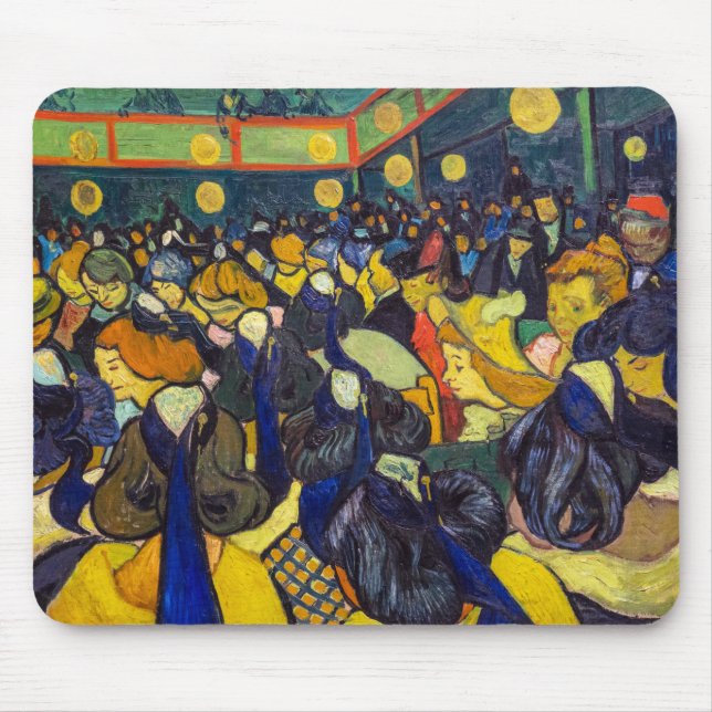 Mousepad Vincent van Gogh - O salão de baile em Arles (Frente)