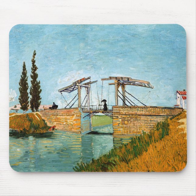 Mousepad Vincent van Gogh - Ponte Langlois em Arles #3 (Frente)