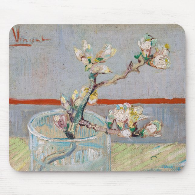 Mousepad Vincent van Gogh - Ramificação de Amêndoa em um Vi (Frente)