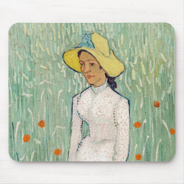 Mousepad Vincent van Gogh - Rapariga de Branco (Frente)