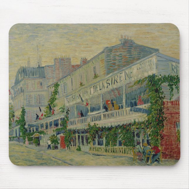 Mousepad Vincent van Gogh | Restaurante de la Sirene (Frente)