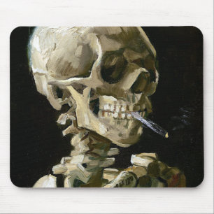 Mousepad Vincent van Gogh Smoking Skeleton