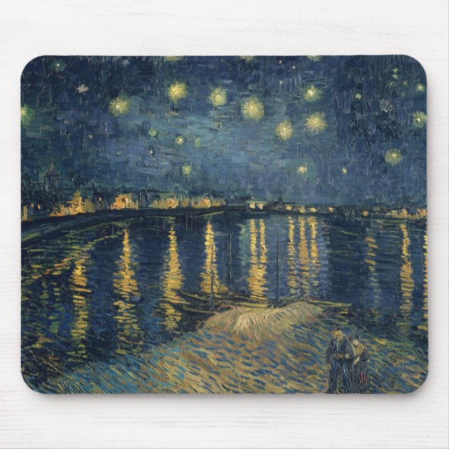 Mousepad Vincent van Gogh | Starry Night Over the Rhone (Frente)