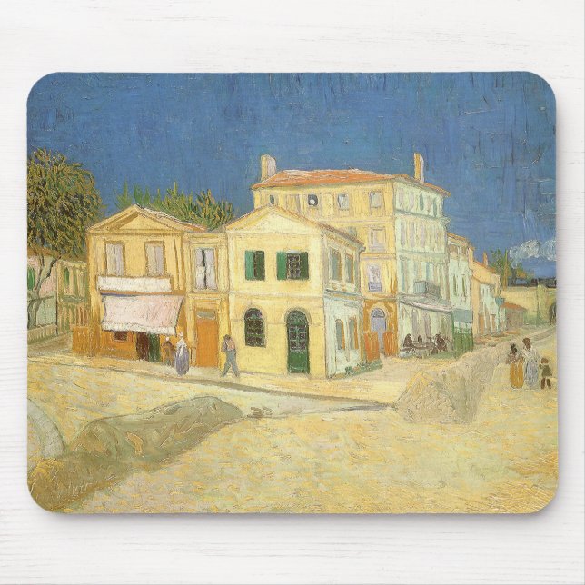 Mousepad Vincent van Gogh - The Yellow House (The Street) (Frente)