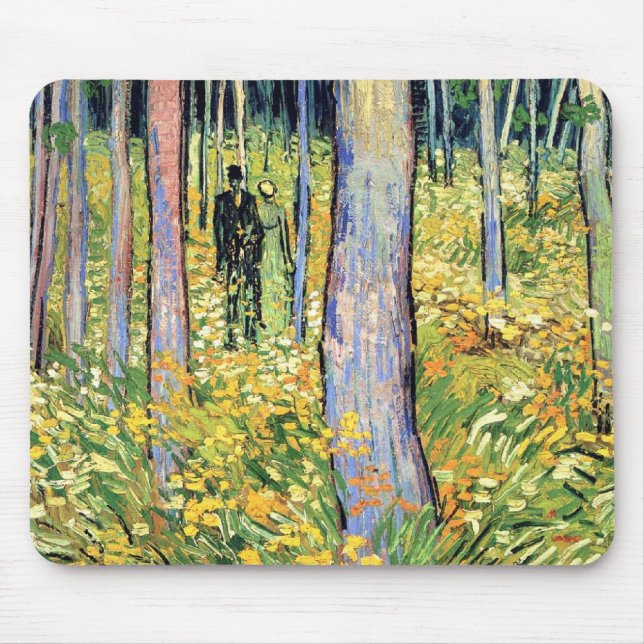 Mousepad Vincent van Gogh - Undergrowth com duas figuras (Frente)