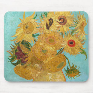 Mousepad Vincent Van Gogh - Vase com Doze Girassóis