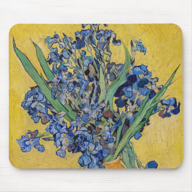 Mousepad Vincent van Gogh - Vase com irlandeses (Frente)