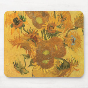 Mousepad Vincent van Gogh - Vase com Quinze Girassóis