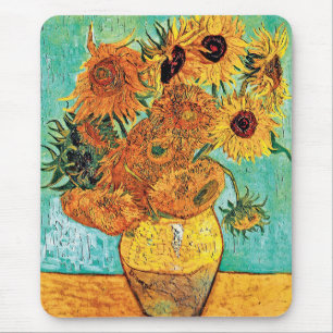 Mousepad Vincent Van Gogh - Vaso Com Doze Girassóis